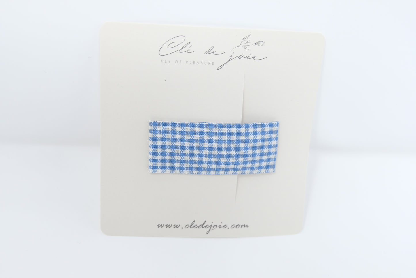 Small Gingham snap clip SET