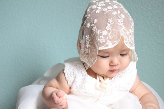 Lace bonnet_Special ivory