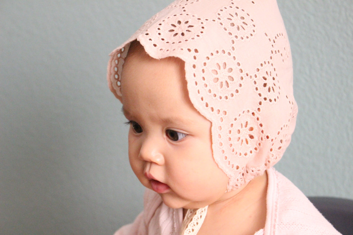 Lace  bonnet_Pink