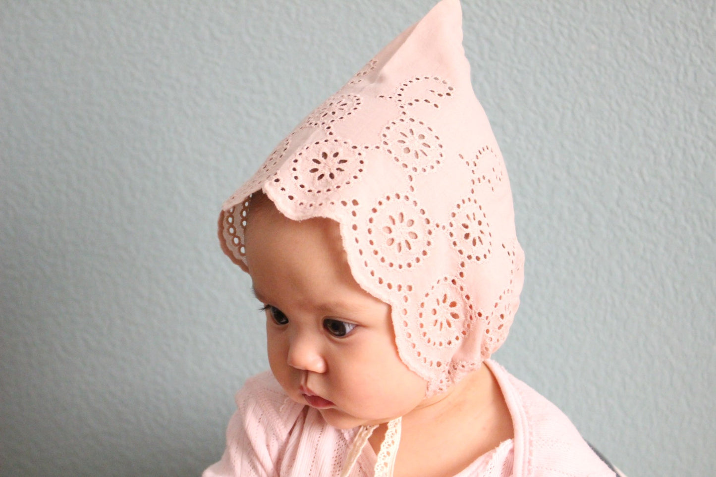 Lace  bonnet_Pink