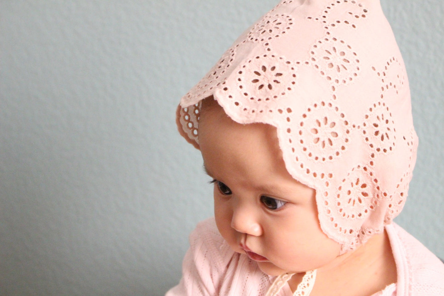 Lace  bonnet_Pink